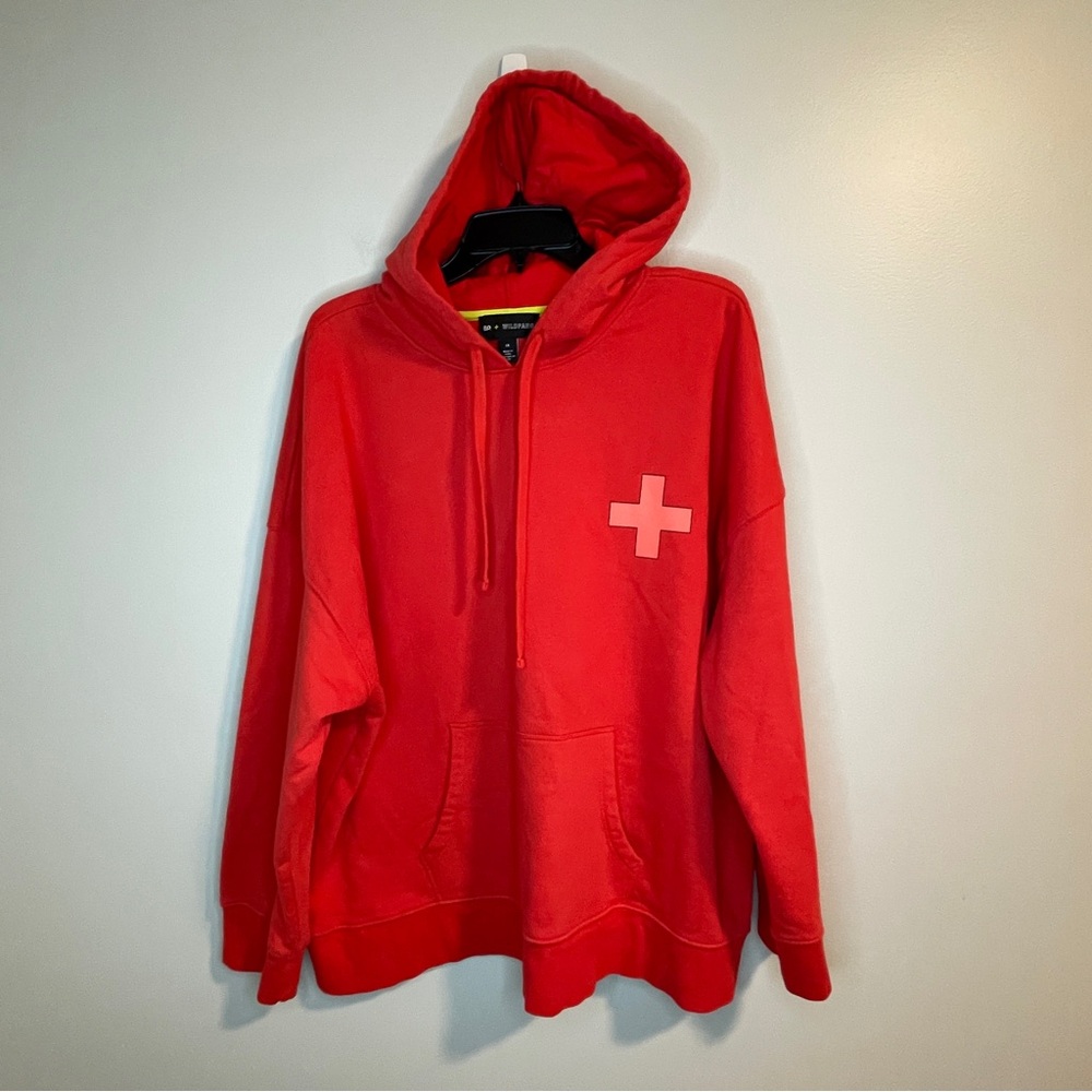 BP + WILDFANG NEW “SOMETHING ELSE” RED HOODIE
